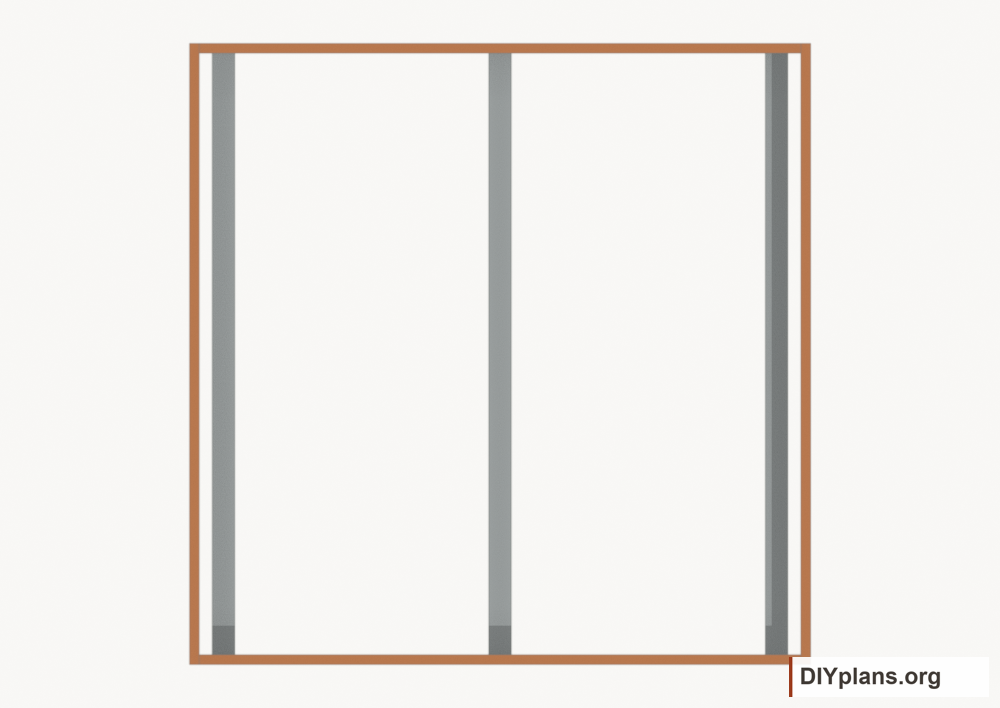 Assemble the floor perimeter. Current components orange; earlier work gray.