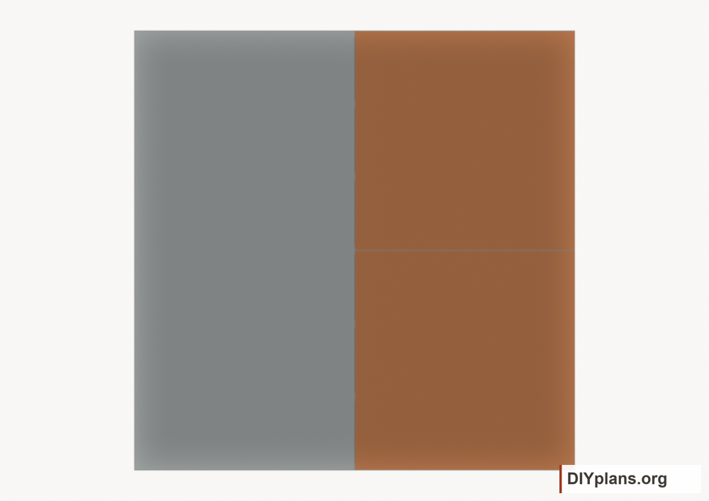 Lay floor strip 2. Current components orange; earlier work gray.