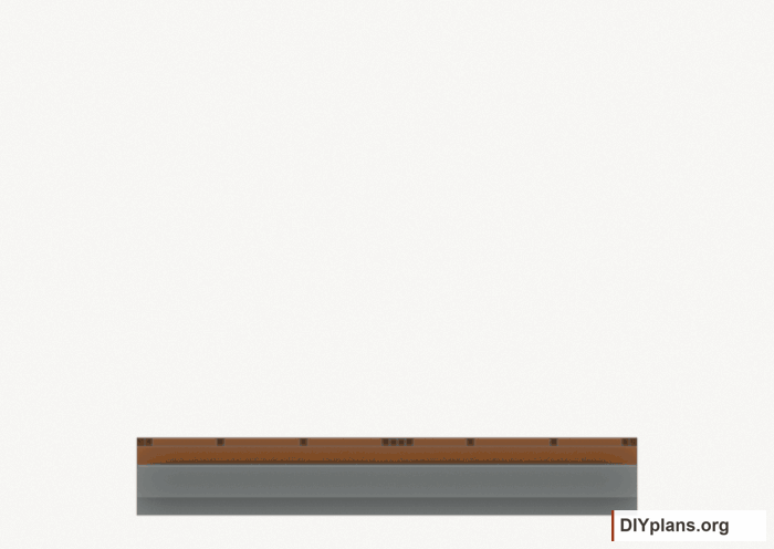 Assemble and raise the left wall. Current components orange; earlier work gray. Movement.