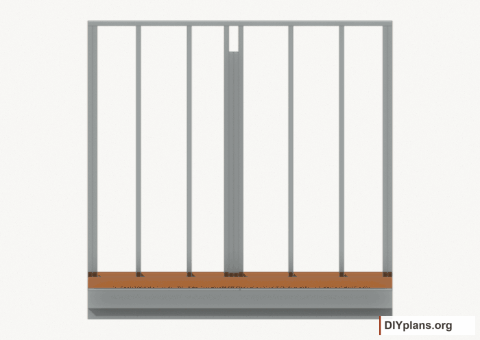 Assemble and raise the right wall. Current components orange; earlier work gray. Movement.