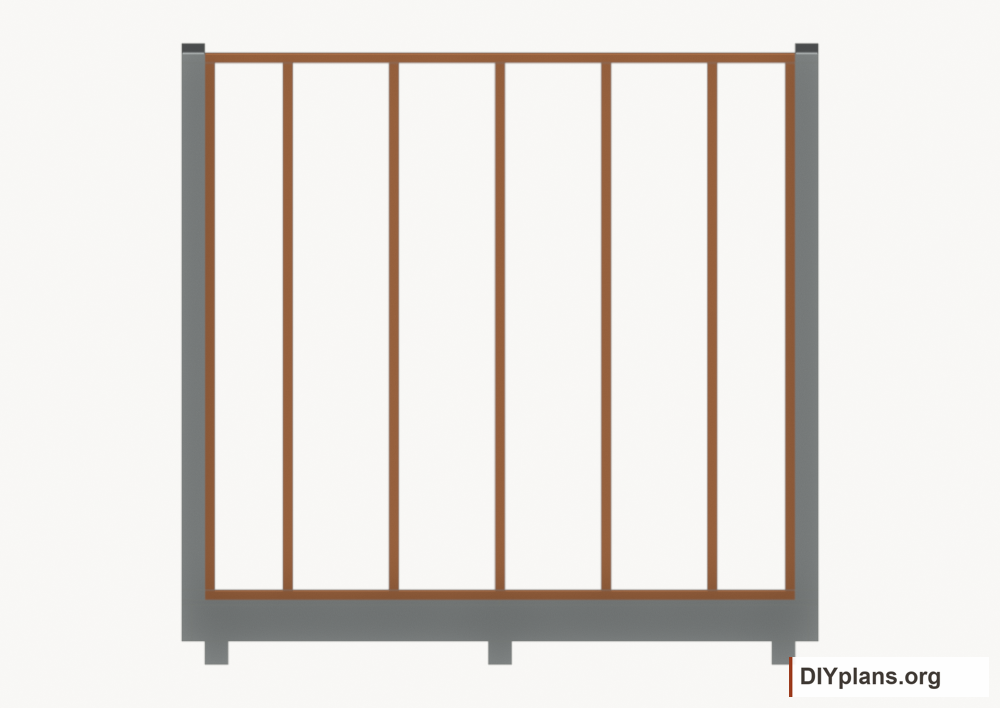 Assemble and raise the rear wall. Current components orange; earlier work gray.