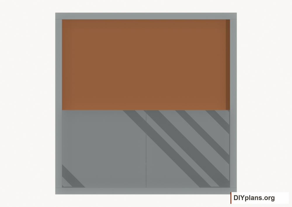 Fasten the loft deck. Current components orange; earlier work gray.