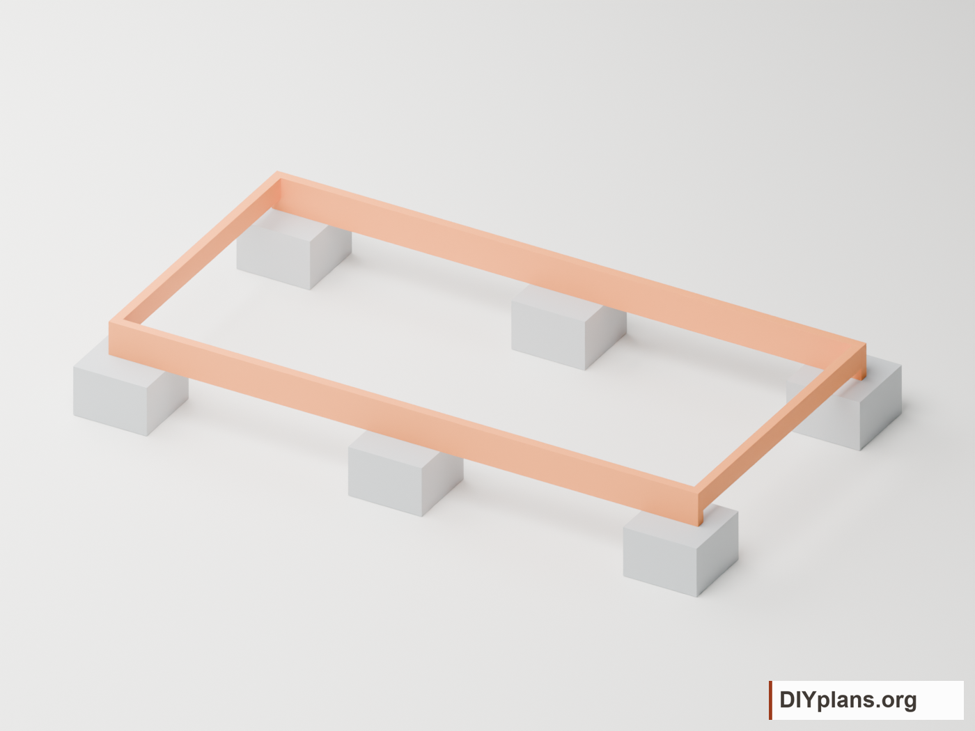 Frame of the firewood shed.