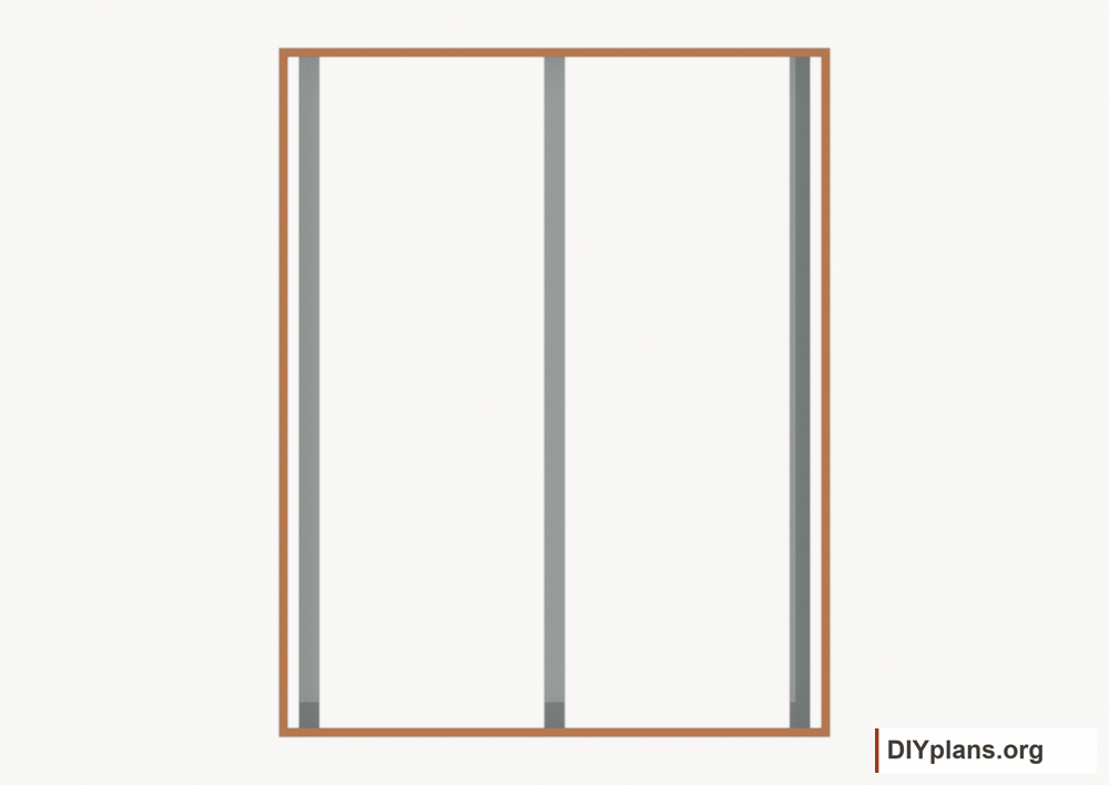 Assemble the floor perimeter. Current components orange; earlier work gray.