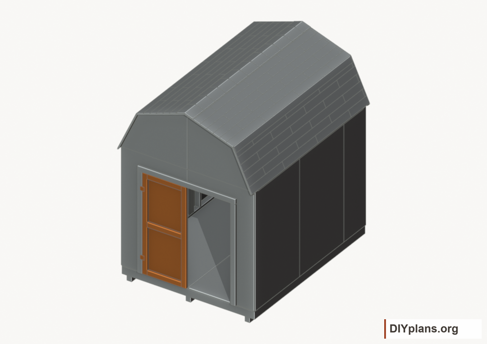 Build and hang the left door. Current components orange; earlier work gray.