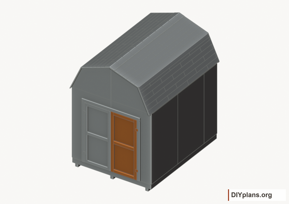 Build and hang the right door. Current components orange; earlier work gray.