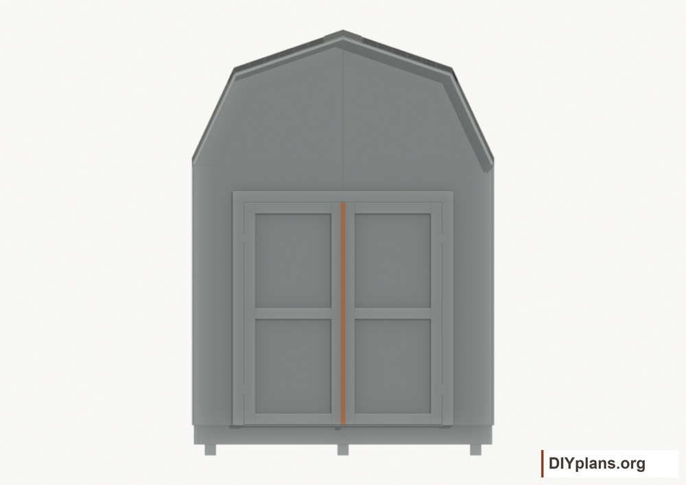 Fit the door meeting strip. Current components orange; earlier work gray.