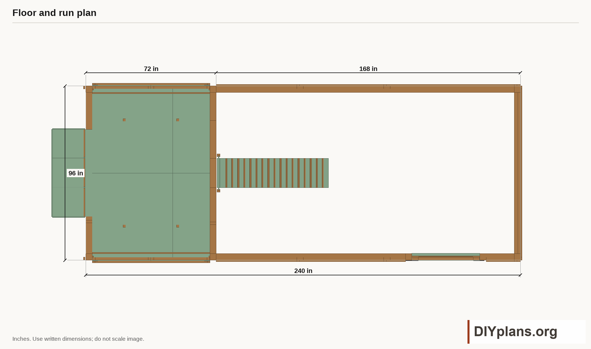 Floor and run plan