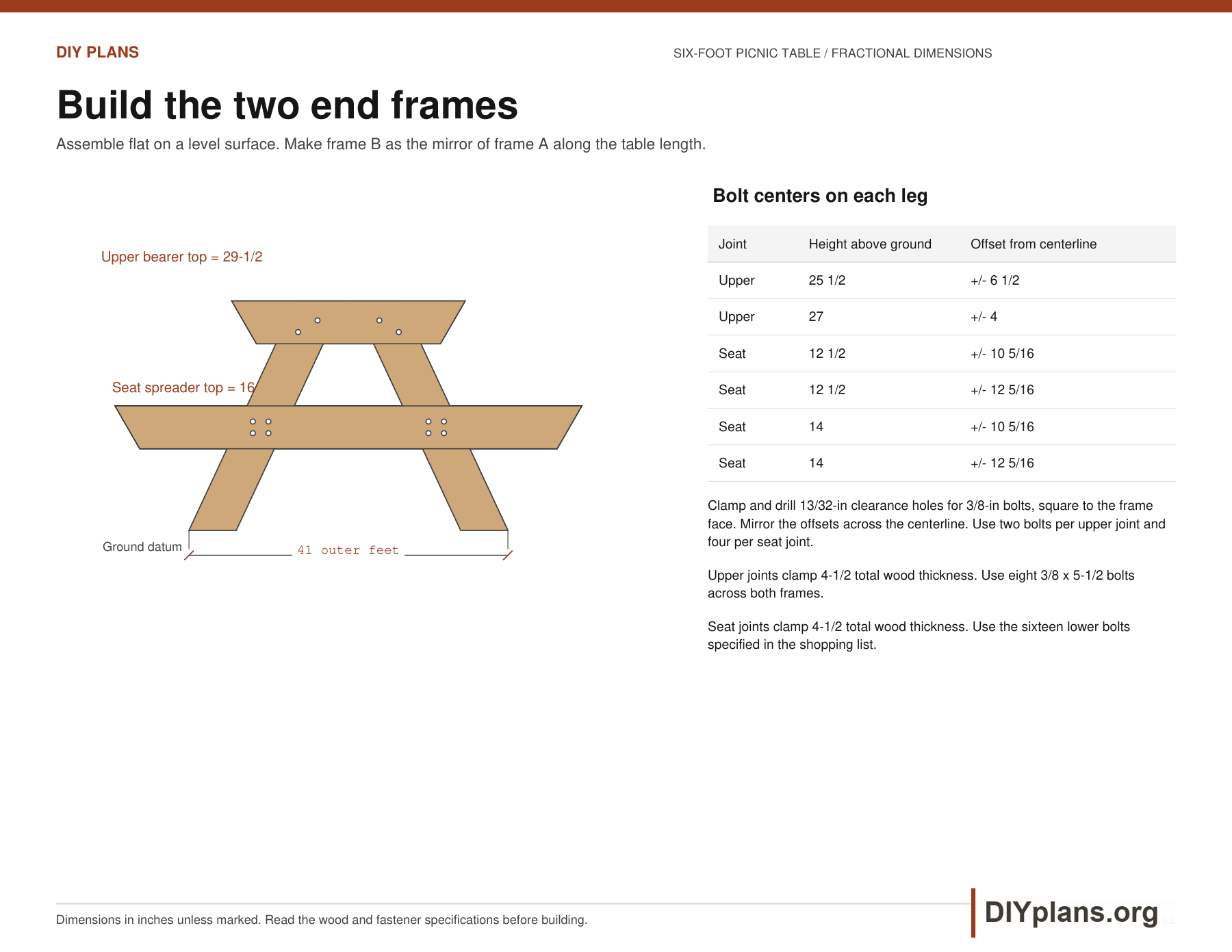 End-frame drawing with bolt center heights, mirrored offsets and layer positions.