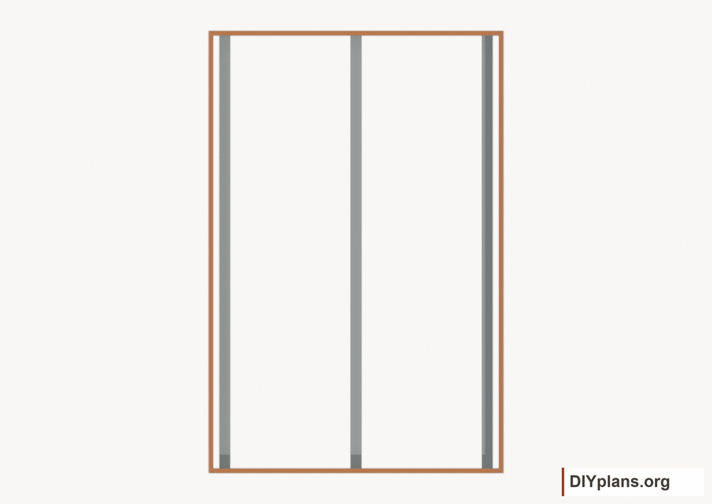 Assemble the floor perimeter. Current components orange; earlier work gray.