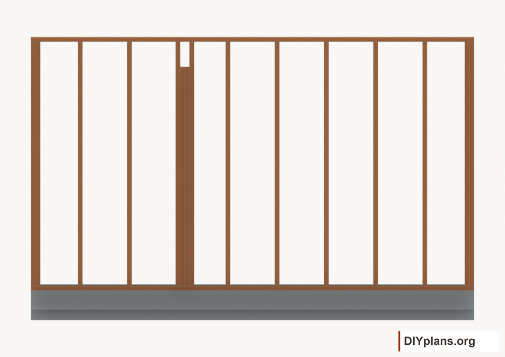 Assemble and raise the left wall. Current components orange; earlier work gray.