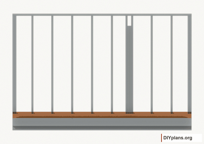 Assemble and raise the right wall. Current components orange; earlier work gray. Movement.