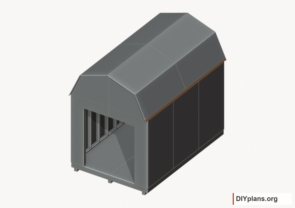 Fit the eave drip edges. Current components orange; earlier work gray.