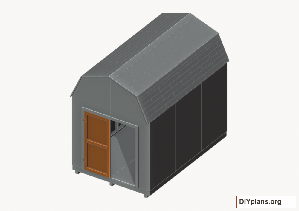 Build and hang the left door. Current components orange; earlier work gray.