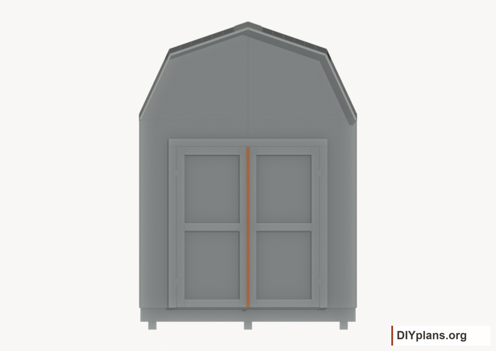 Fit the door meeting strip. Current components orange; earlier work gray.