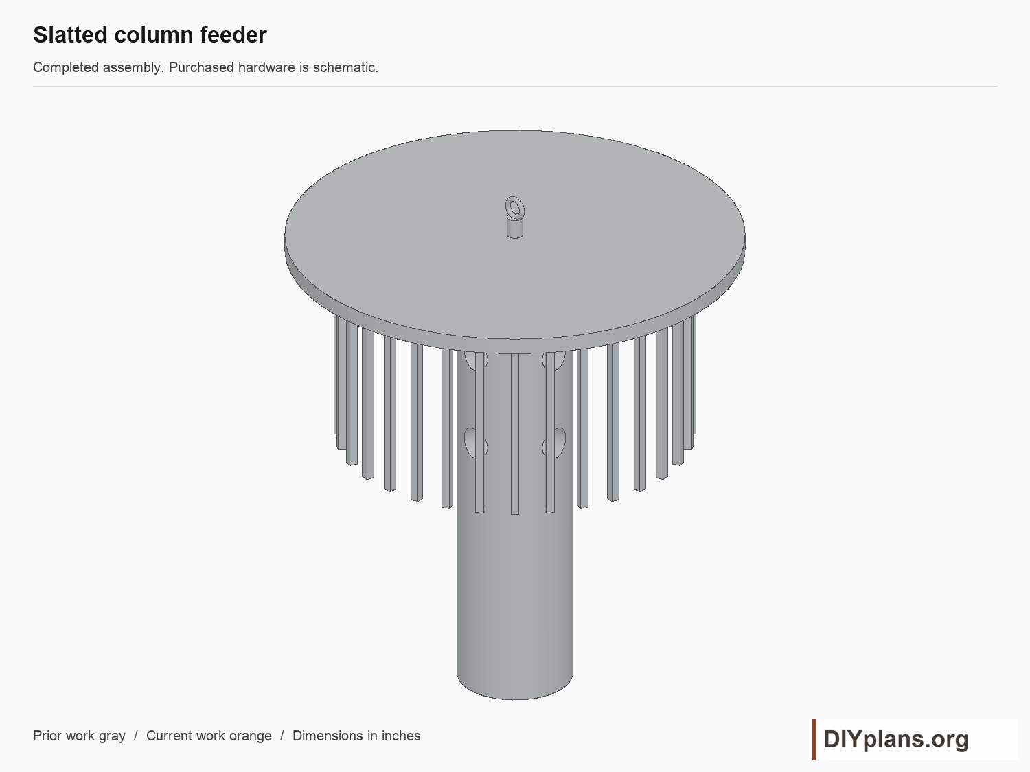 Complete slatted column feeder.