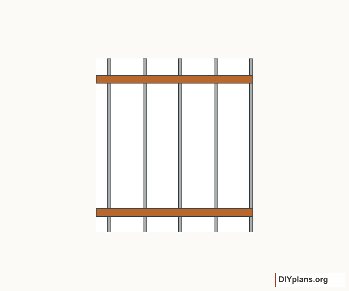 Secure the wall ledgers.