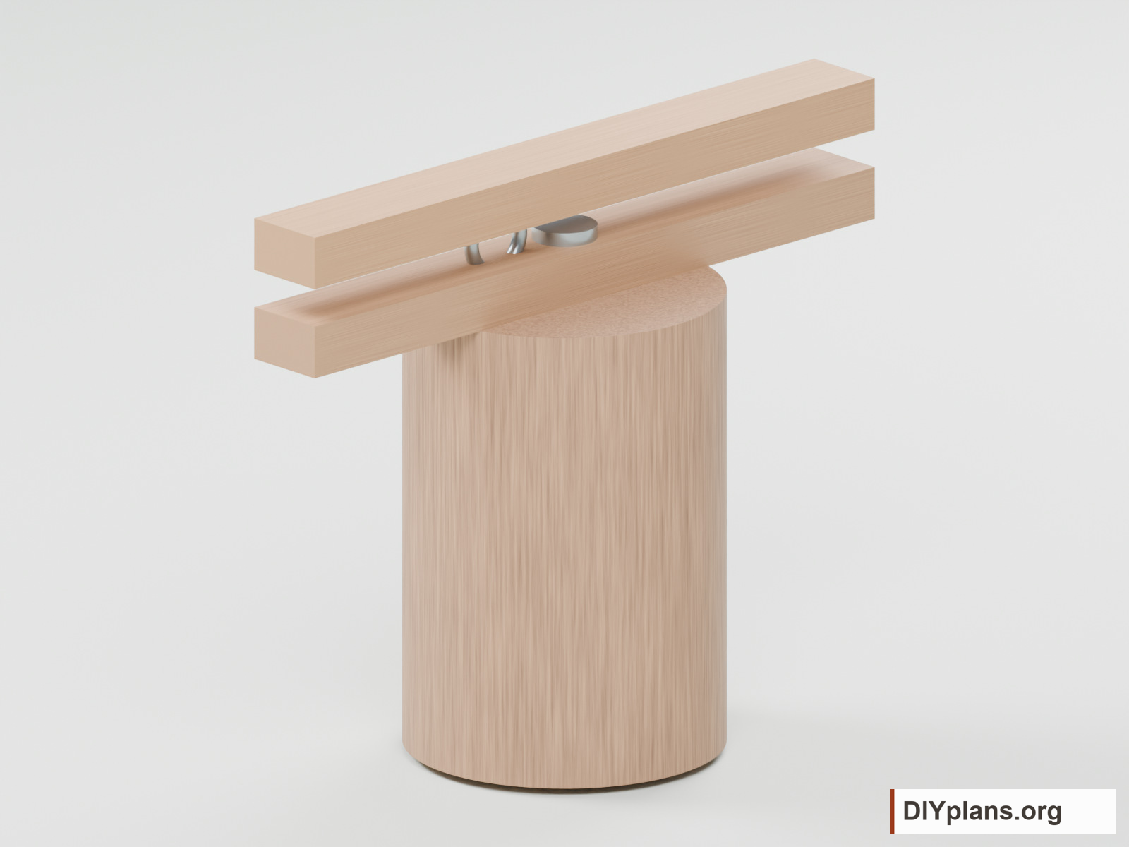 Clip-on cedar cup feeder opposite three-quarter view.