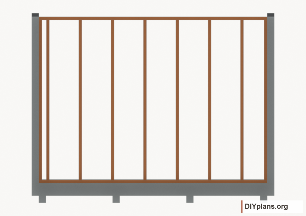 Assemble and raise the rear wall. Current components orange; earlier work gray.