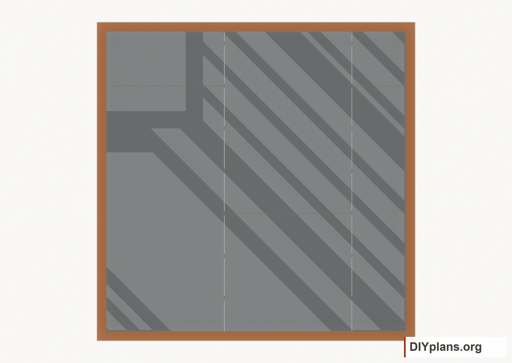 Lap the wall cap plates. Current components orange; earlier work gray.