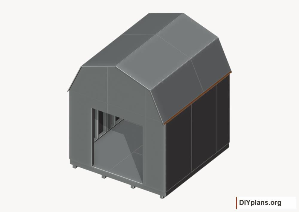 Fit the eave drip edges. Current components orange; earlier work gray.