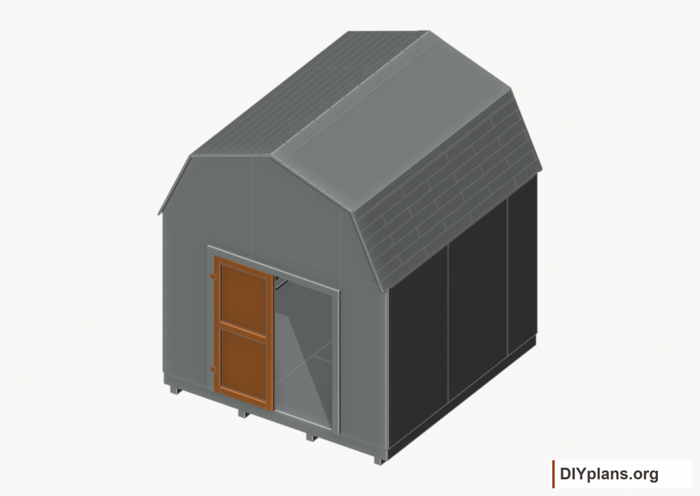 Build and hang the left door. Current components orange; earlier work gray.