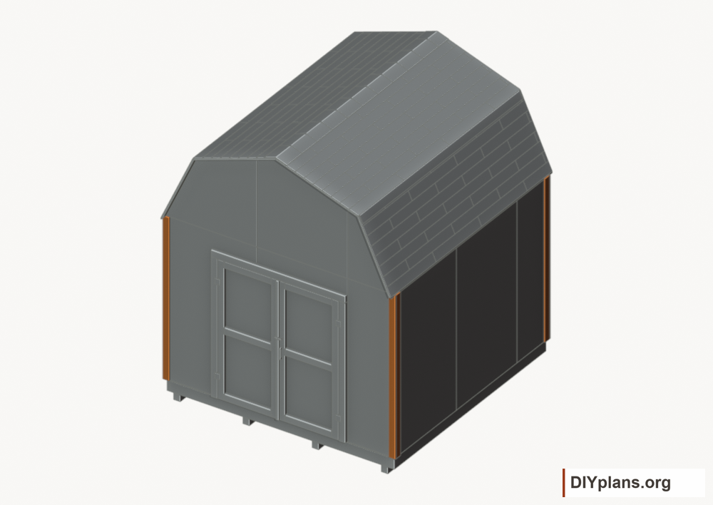 Fit the corner trim. Current components orange; earlier work gray.