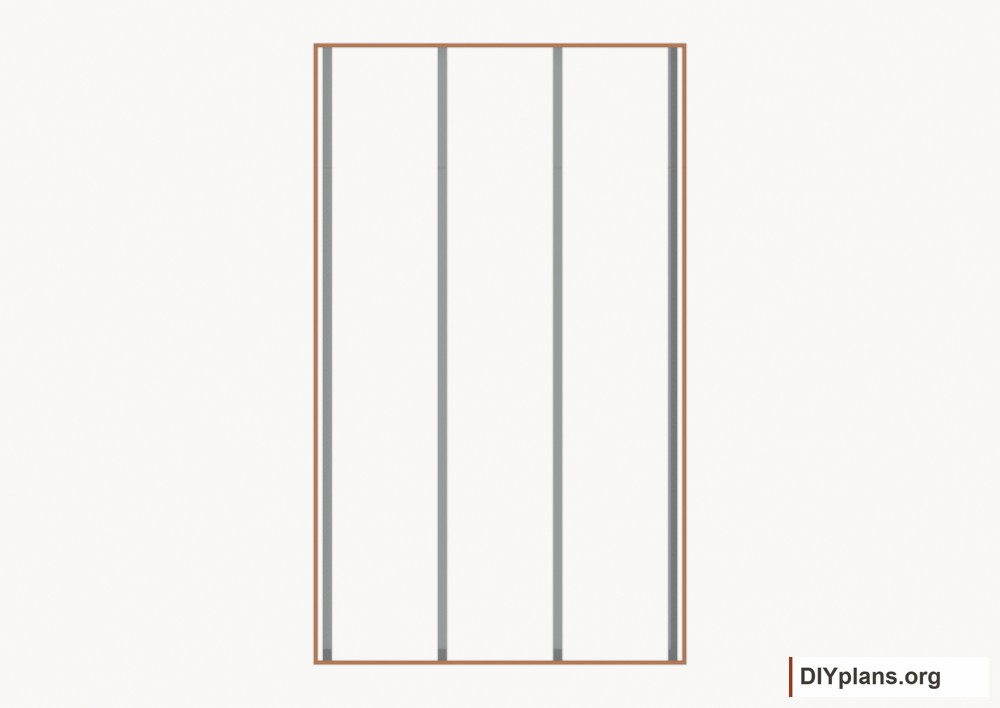 Assemble the floor perimeter. Current components orange; earlier work gray.