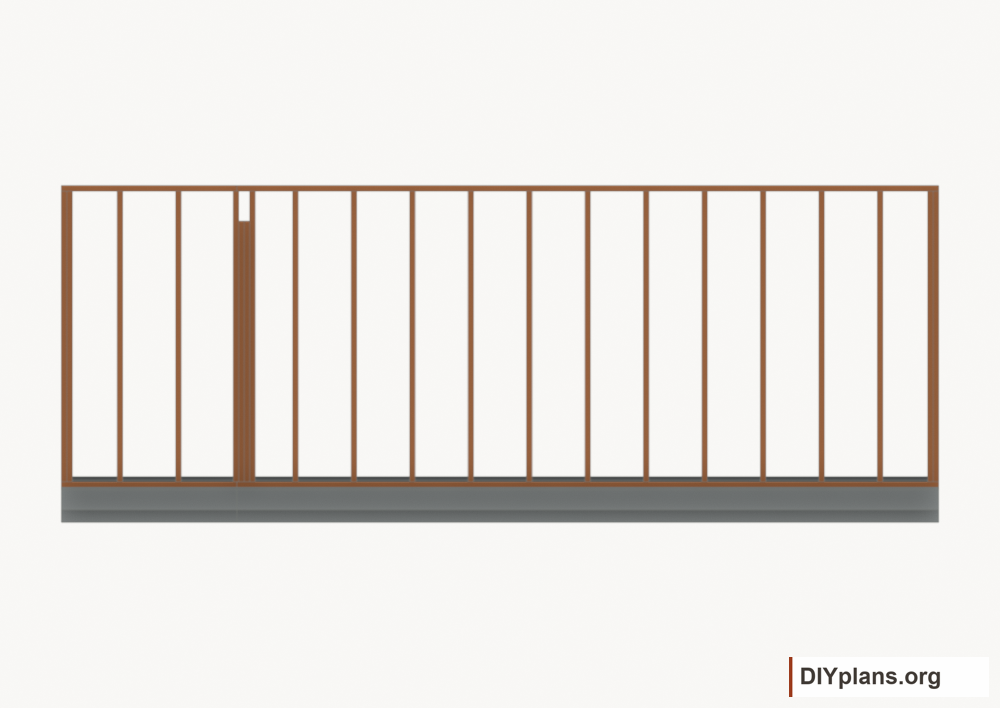 Assemble and raise the left wall. Current components orange; earlier work gray.
