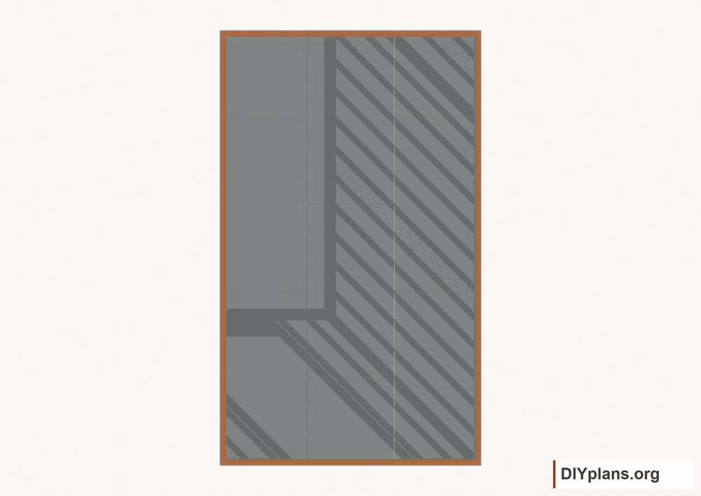 Lap the wall cap plates. Current components orange; earlier work gray.