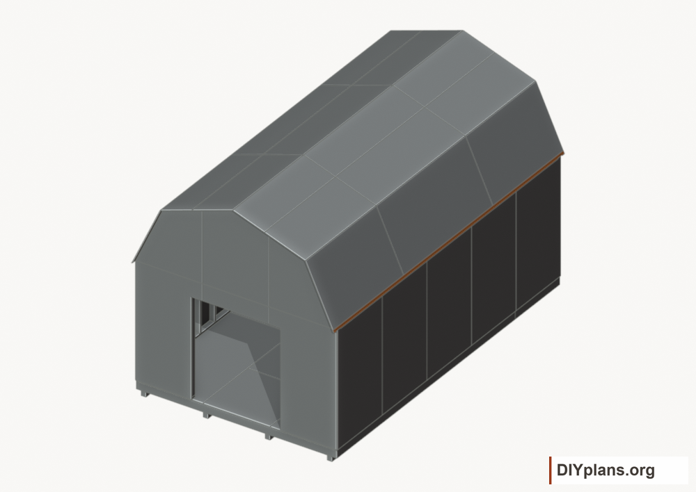 Fit the eave drip edges. Current components orange; earlier work gray.
