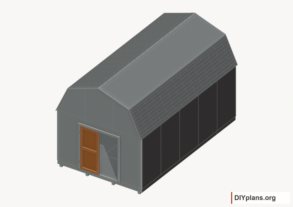 Build and hang the left door. Current components orange; earlier work gray.