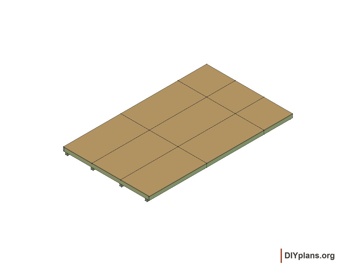 12 by 20 foot gambrel shed, floor panels