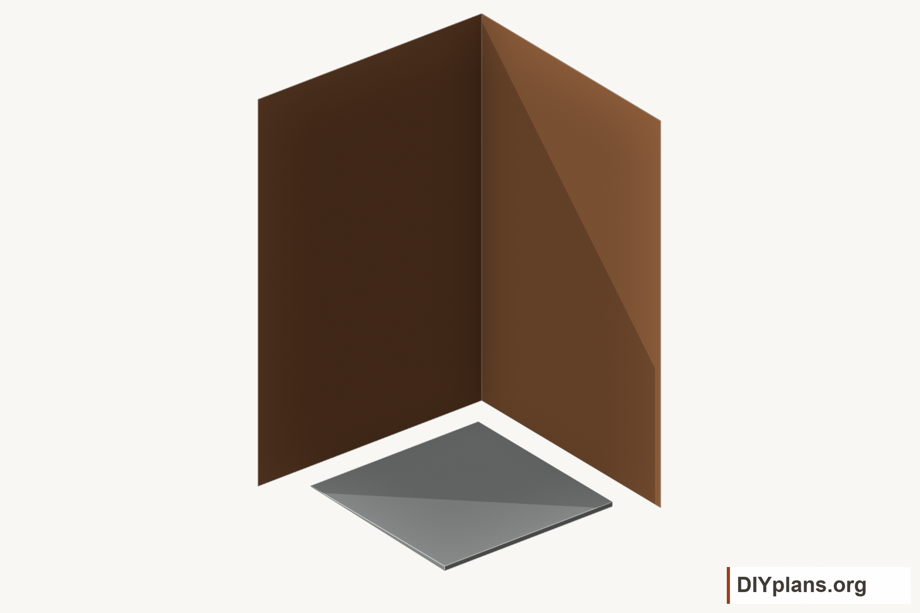 Ventilated metal corner shields.