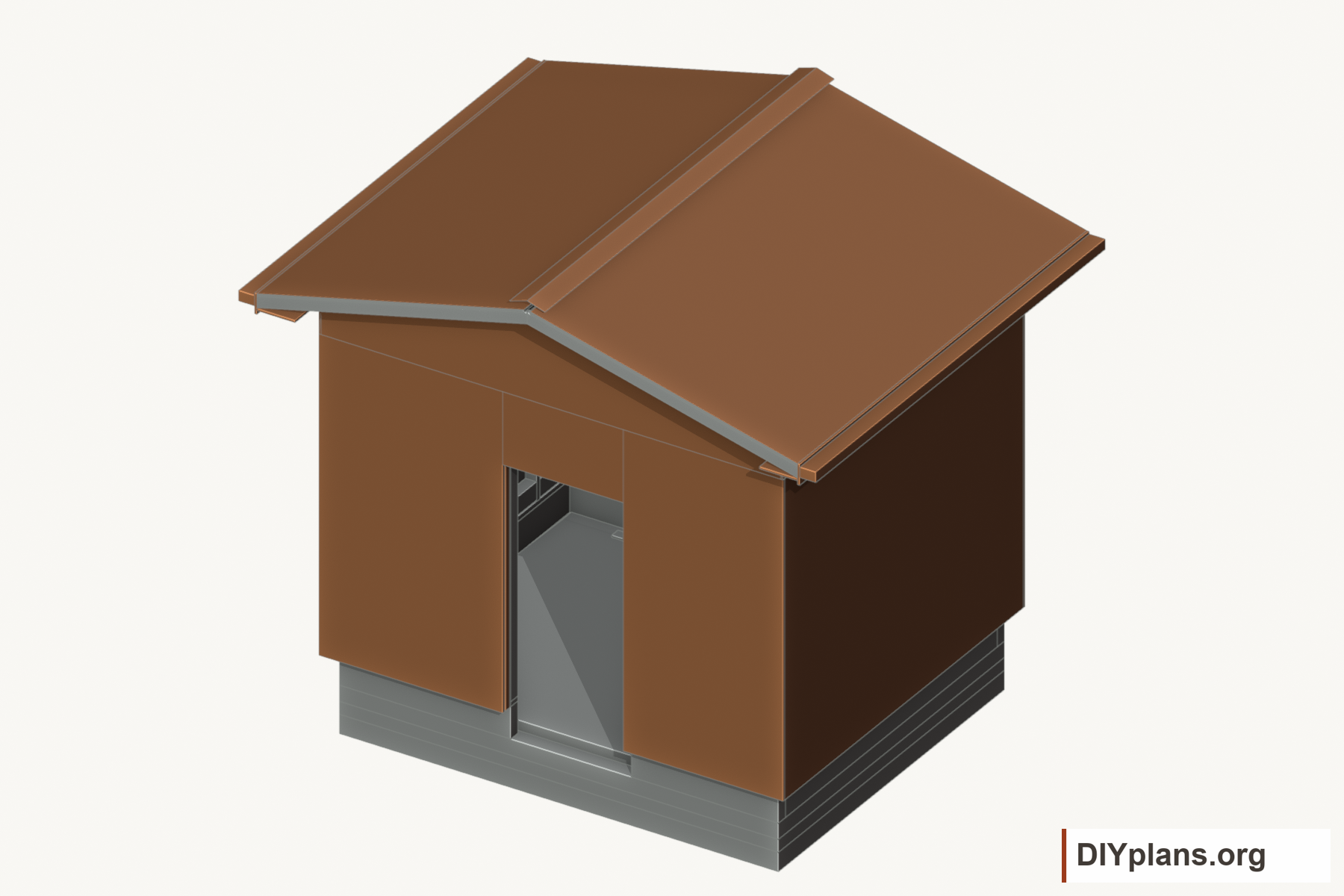 Finish the exterior envelope.