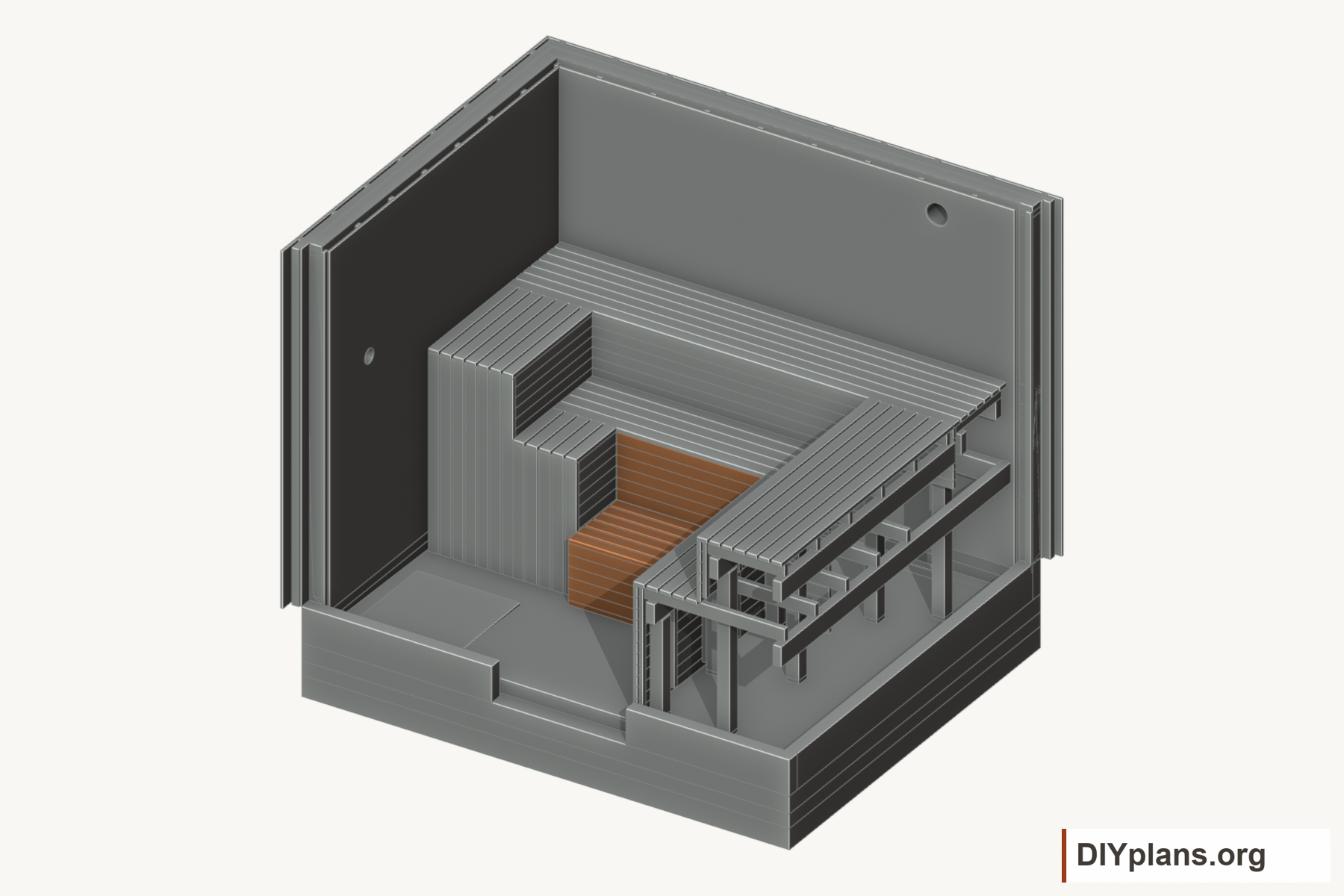 Fit the removable cleaning step.