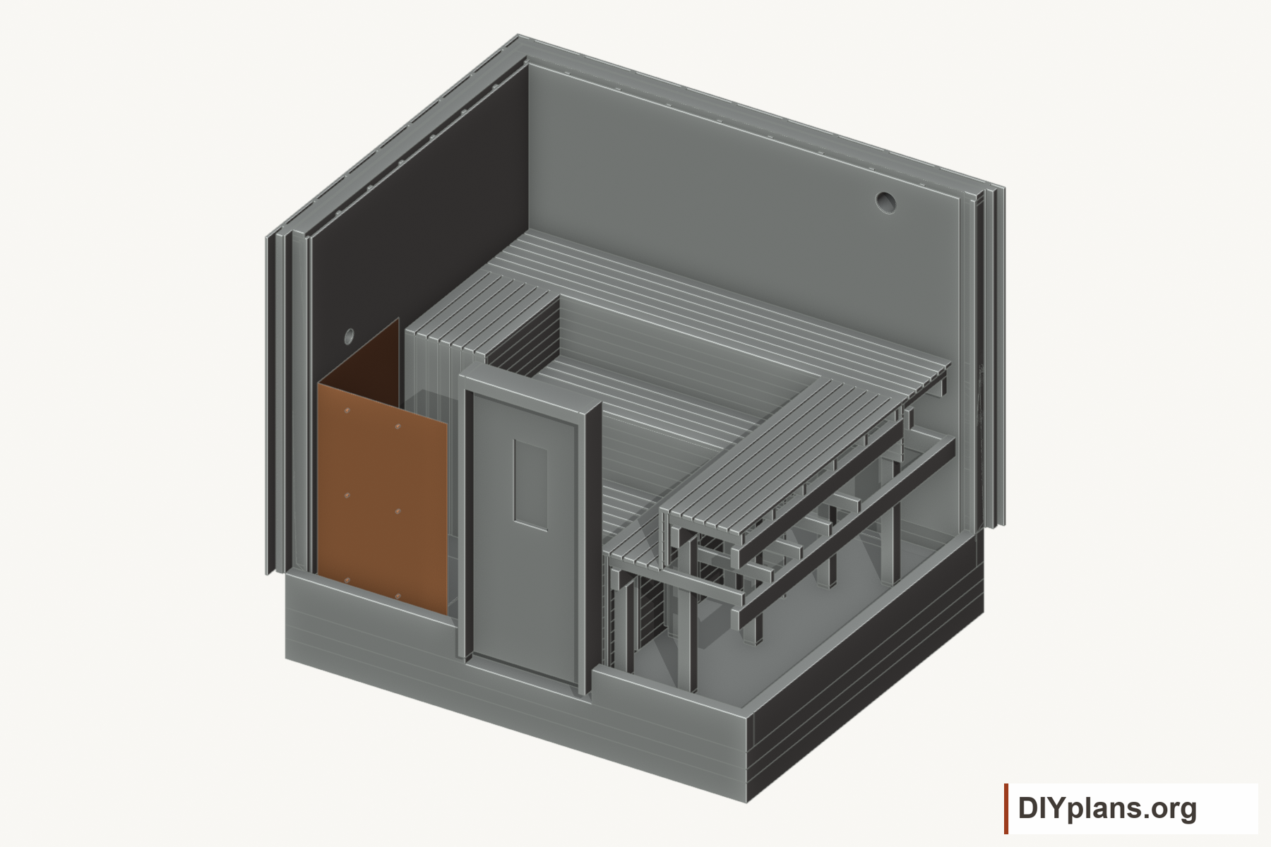 Fit the metal corner shields.
