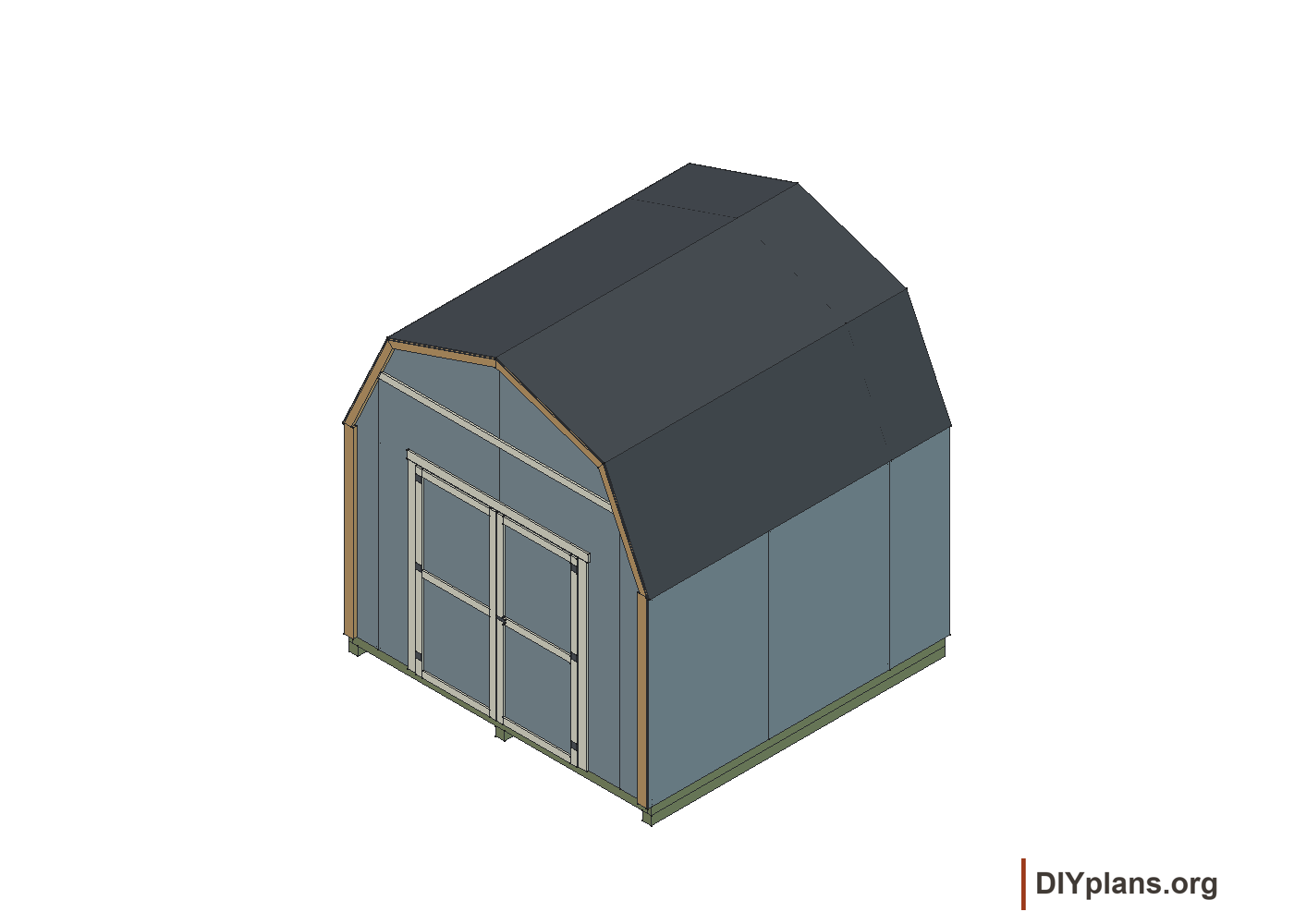 Completed shed