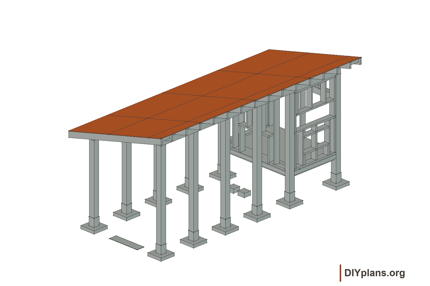 Sheathe the roof