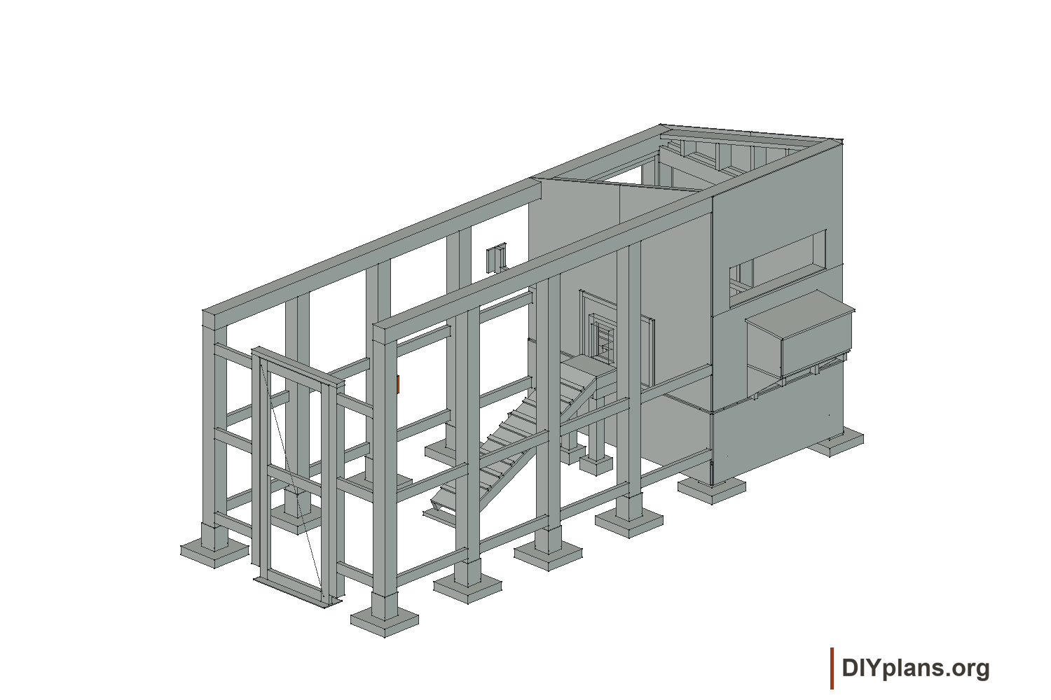 Fit the camera pads; completed roof or wall parts are omitted for visibility.