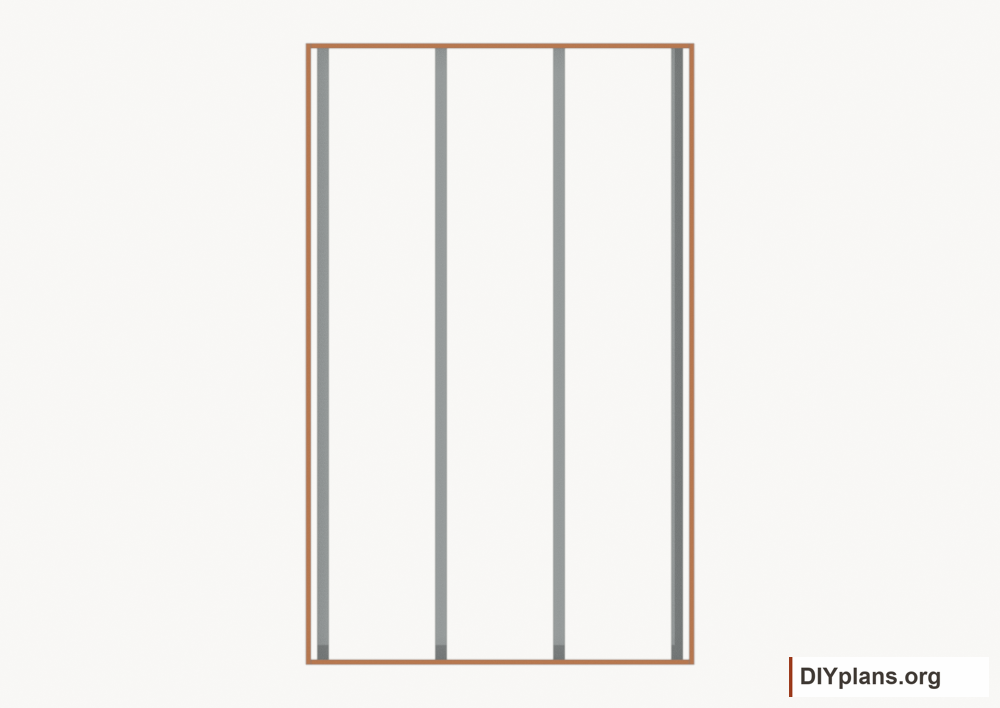 Assemble the floor perimeter. Current components orange; earlier work gray.