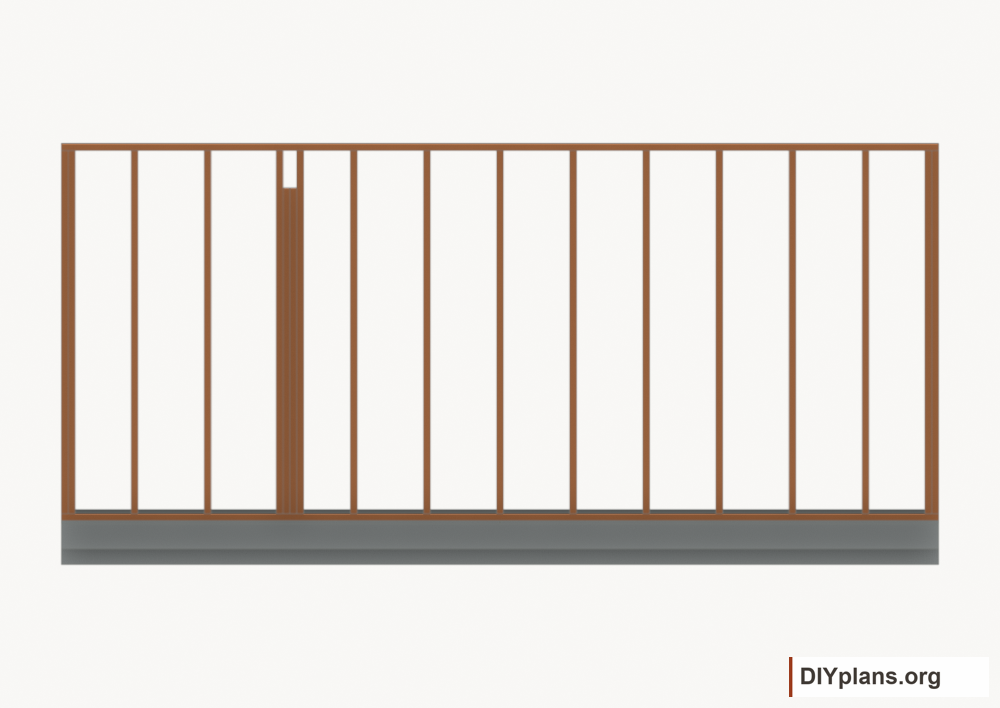 Assemble and raise the left wall. Current components orange; earlier work gray.