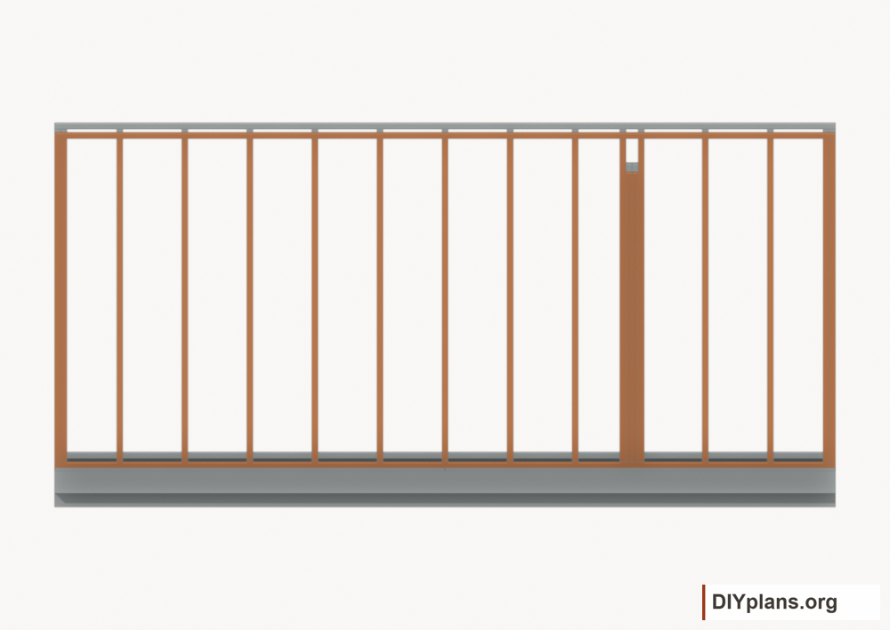 Assemble and raise the right wall. Current components orange; earlier work gray.