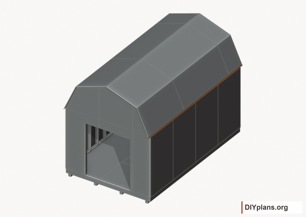 Fit the eave drip edges. Current components orange; earlier work gray.