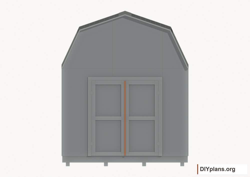 Fit the door meeting strip. Current components orange; earlier work gray.