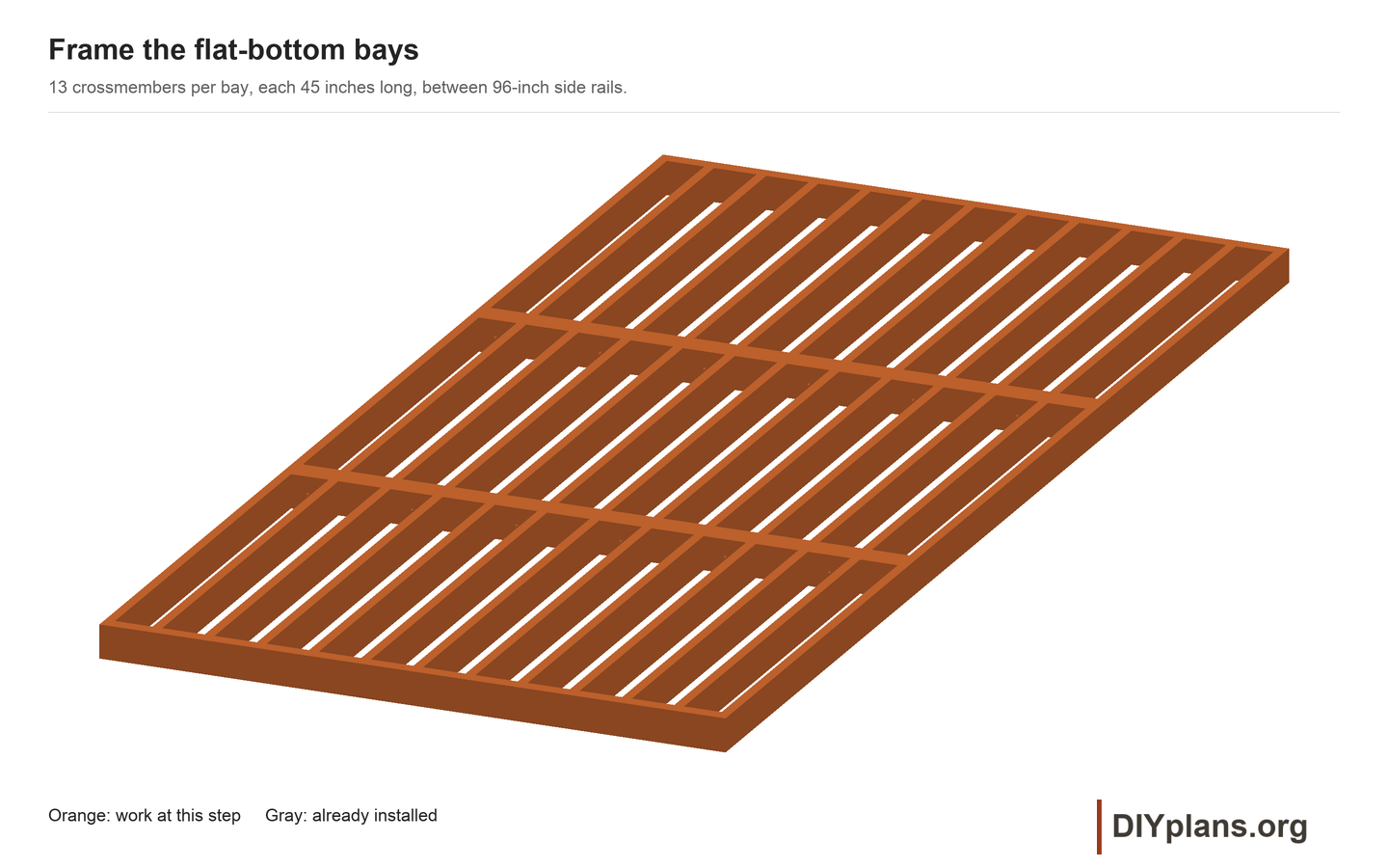Flat frame for the 12ft mini ramp