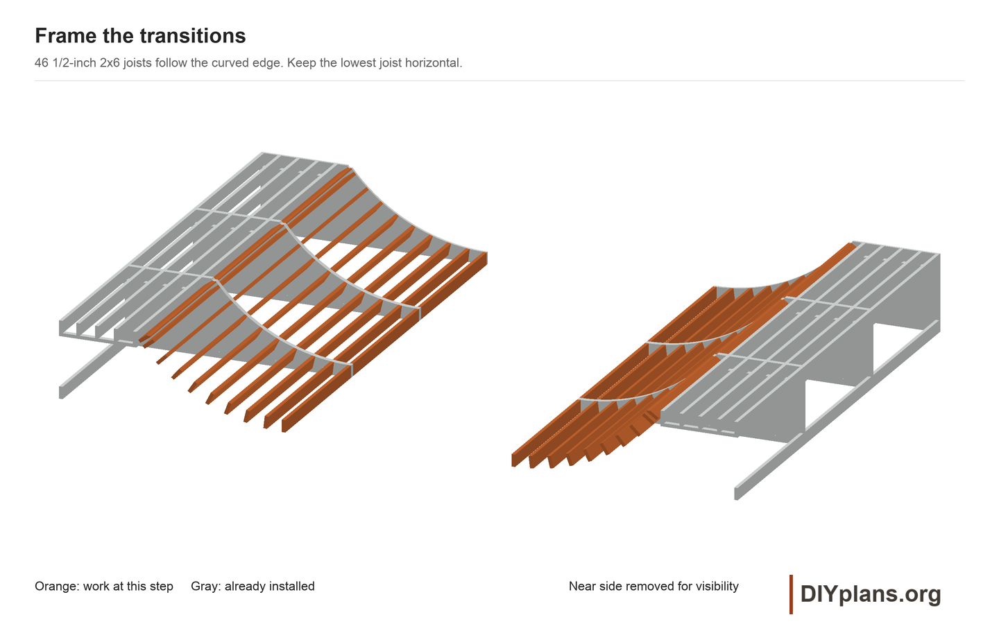 Transition frame for the 12ft mini ramp