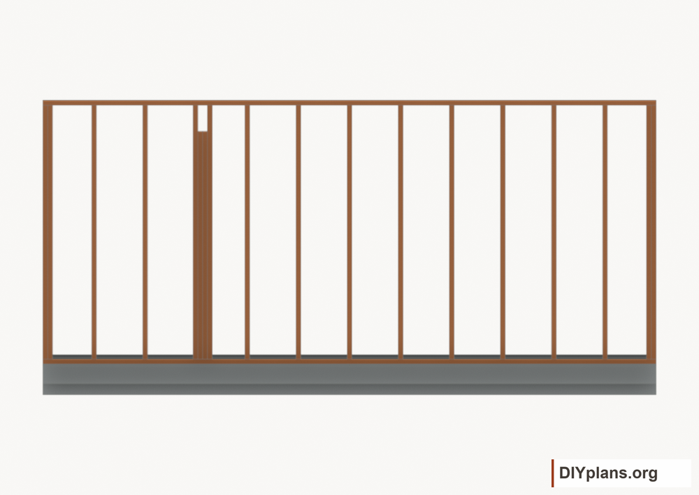 Assemble and raise the left wall. Current components orange; earlier work gray.