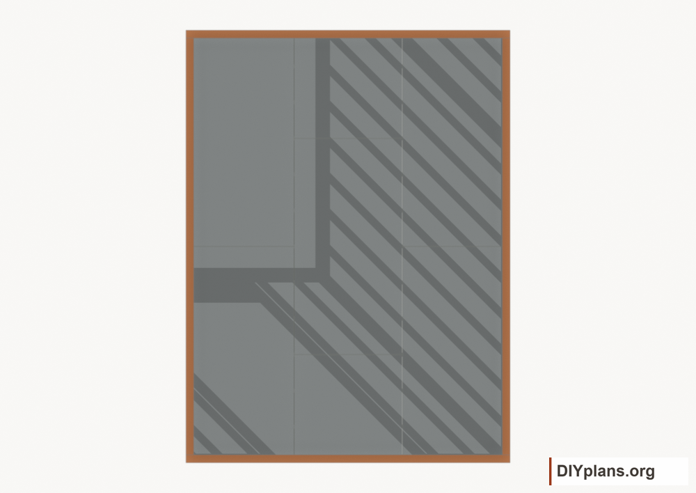 Lap the wall cap plates. Current components orange; earlier work gray.