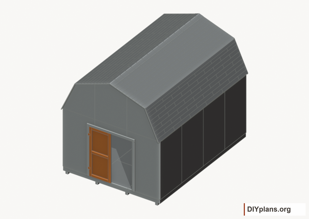 Build and hang the left door. Current components orange; earlier work gray.